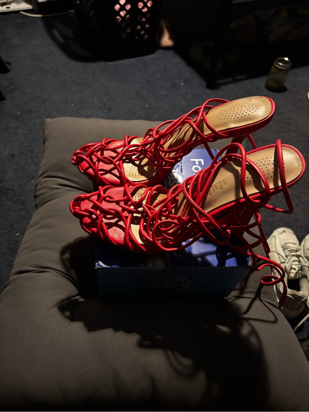 Women's Lace-Up Strappy Heels with Braided Detailing - Azalea Wang